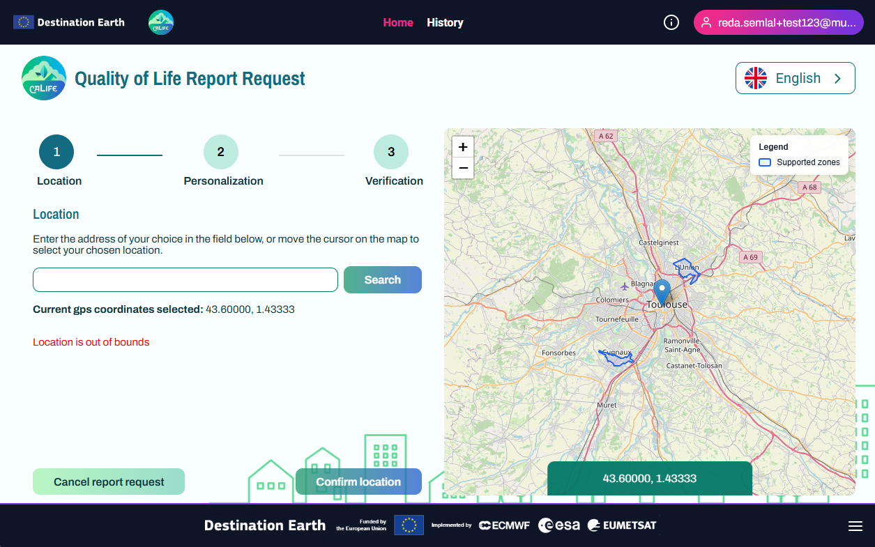 Step 1 - Choose a location