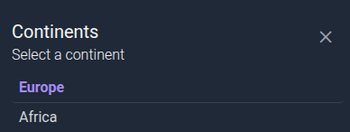 Sentinel-3 Continent Panel