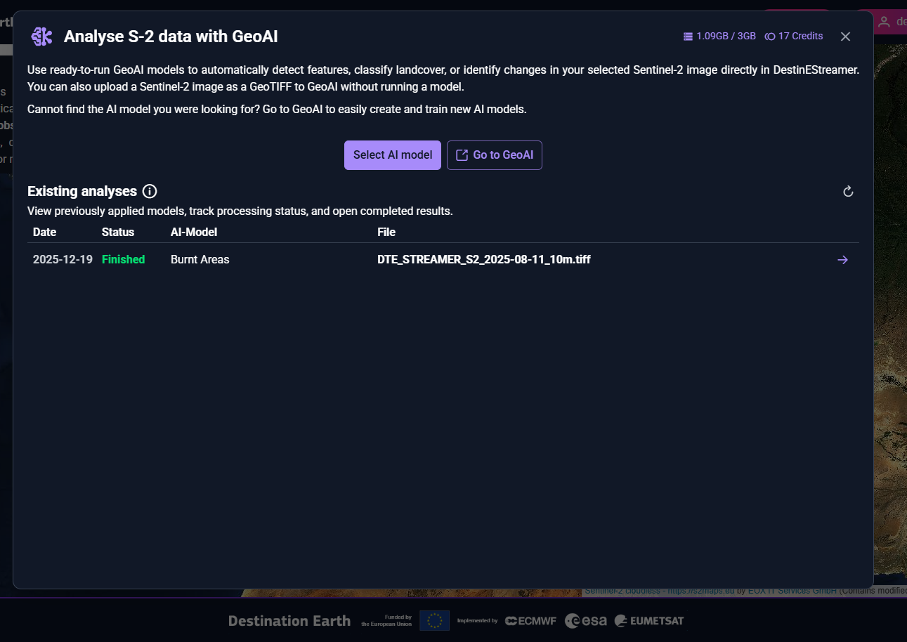 Sentinel-2 GeoAI overview